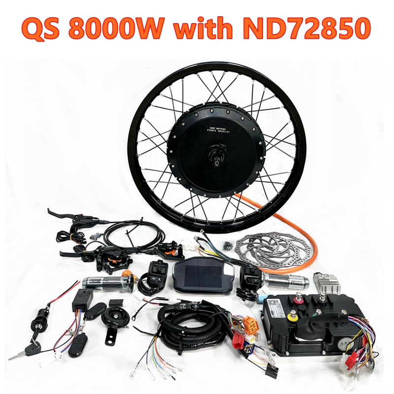 72V 8000W Brushless Hub Motor - Kit de motor de rueda sin