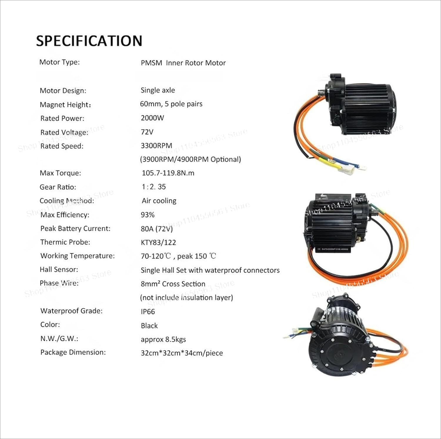 Motor sin Escobillas de Transm - High Torque Brushless Mid Motor Kit reseña y precio