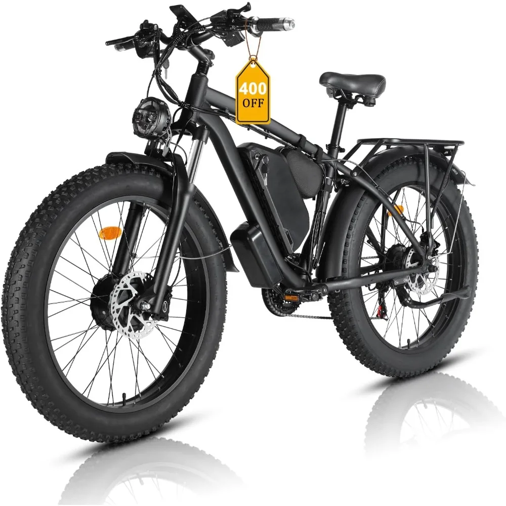 % una bicicleta eléctrica para - Dual Motor Ebike Kit 2000W reseña y precio