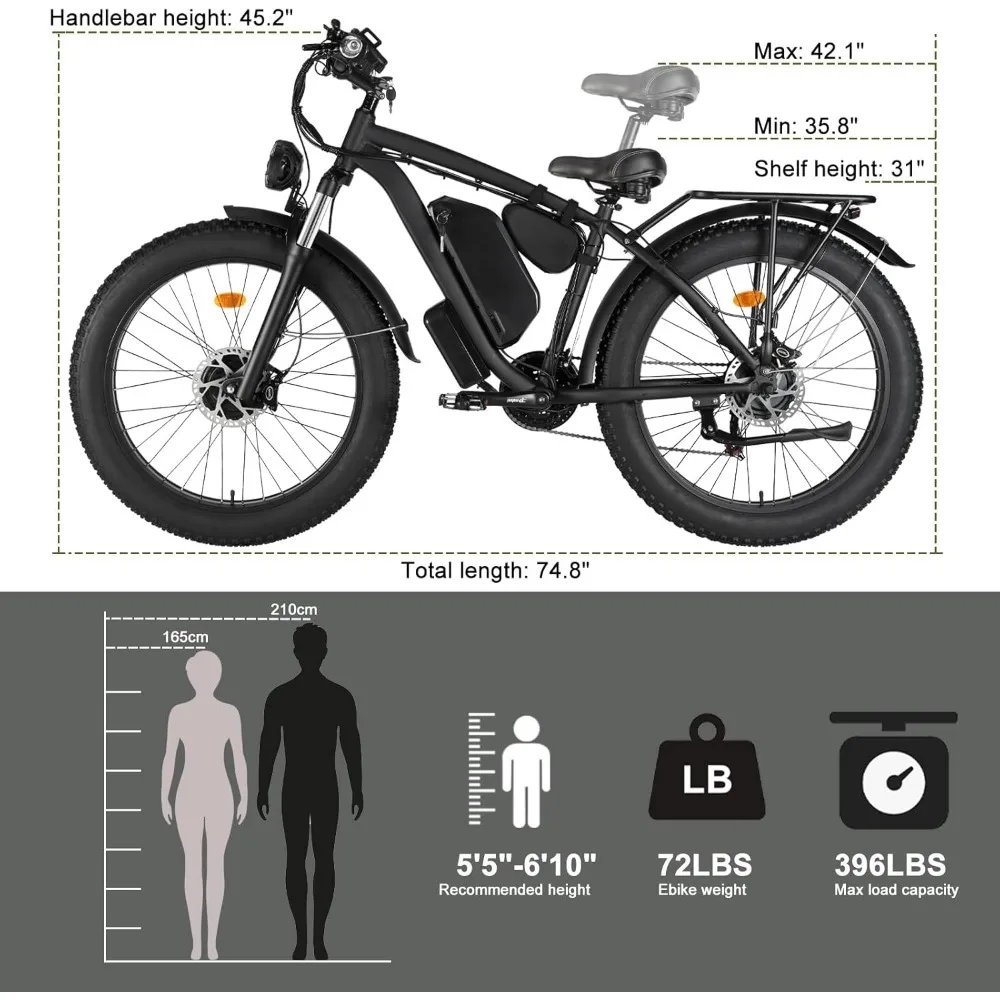 % una bicicleta eléctrica para - Dual Motor Ebike Kit 2000W reseña y precio